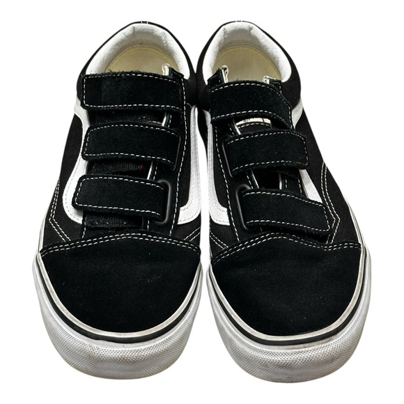 Vans Old Skool V Suede Canvas Shoe Black - Picture 7 of 8